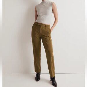 Madewell Fairbanks Pant Dark Olive Size 8​